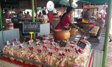 Wat San Chao Floating Market